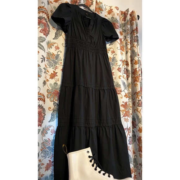 Quince 100% Organic Cotton Tiered Maxi Prairie Dress Small - Picture 4 of 6